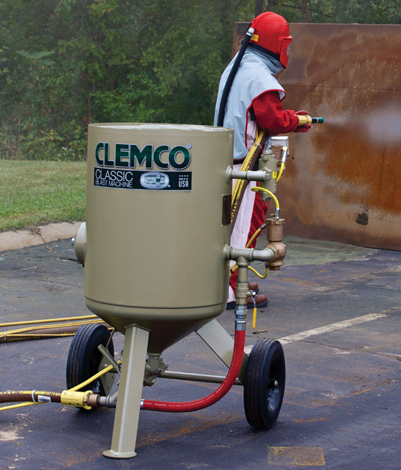 Sandblasting with a Clemco Classic Blast Machine