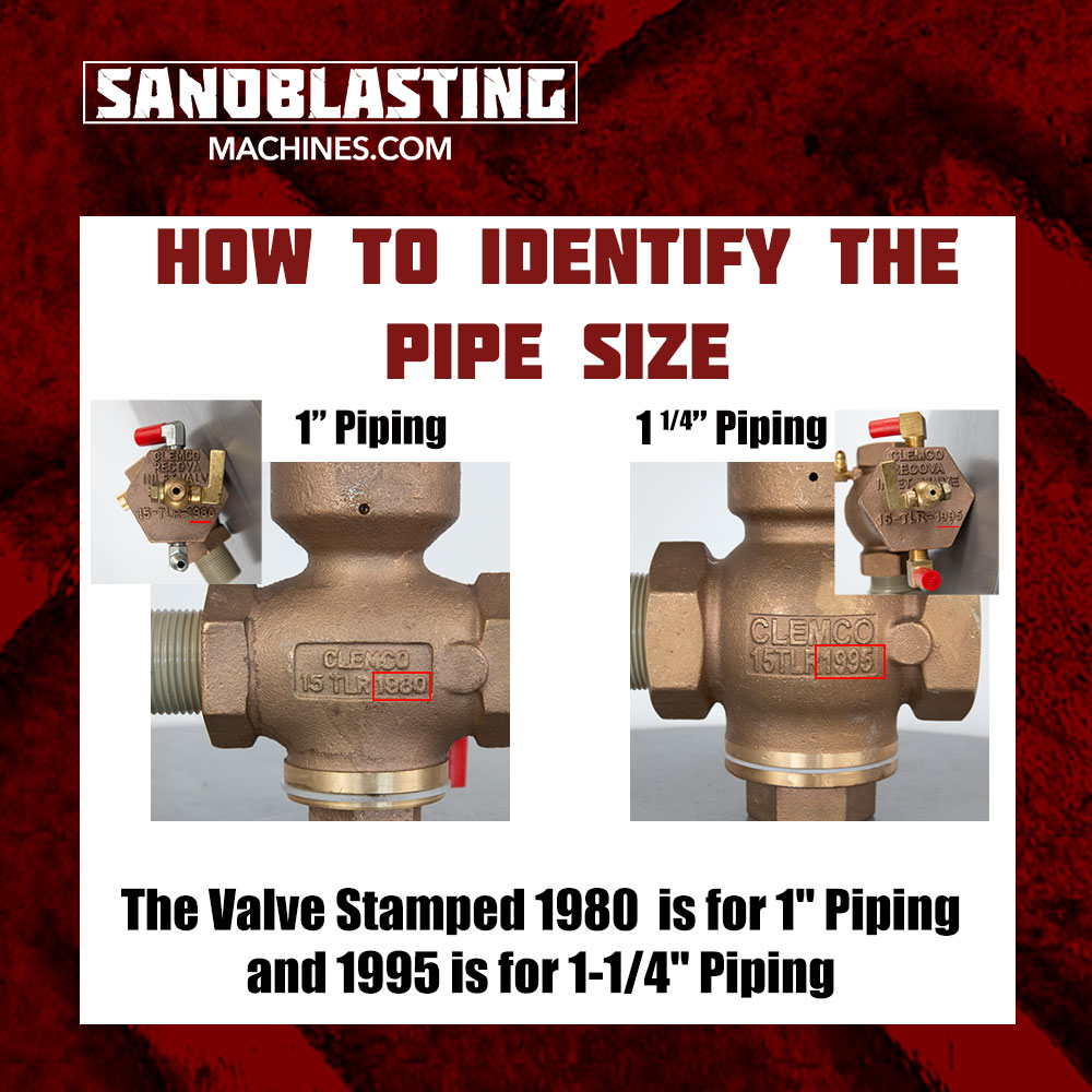 How to identify the pipe size diagram